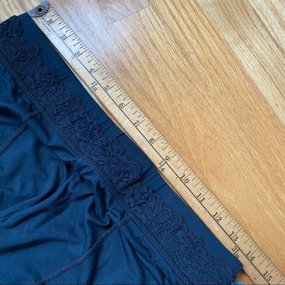 Free People Maddie Wide Leg Sleep or Lounge Pants Black - Picture 8 of 10